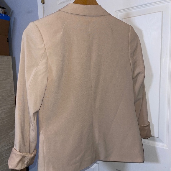 H&M Suit Blazer Light Brown Women Size 4 - Picture 4 of 5